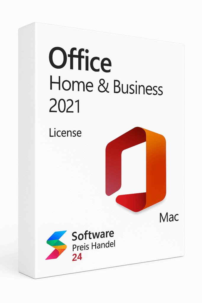 Microsoft Office 2021 Home & Business Mac Lizenz – Software Preis Handel 24 Produktbox